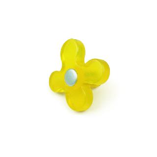 TIRADOR FLOR AMARILLA ABS 49
