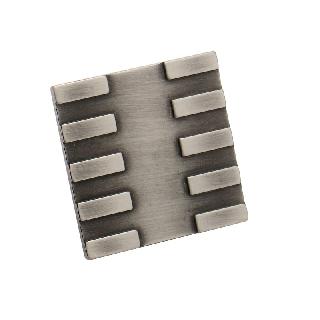 TIRADOR CUADRADO PLATA VIEJA 50X50MM