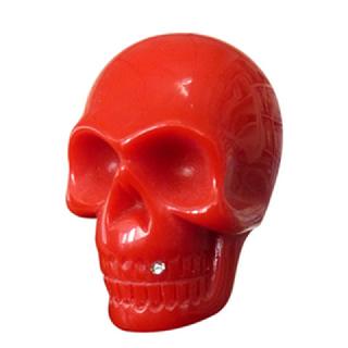 TIRADOR RESINA CALAVERA ROJA
